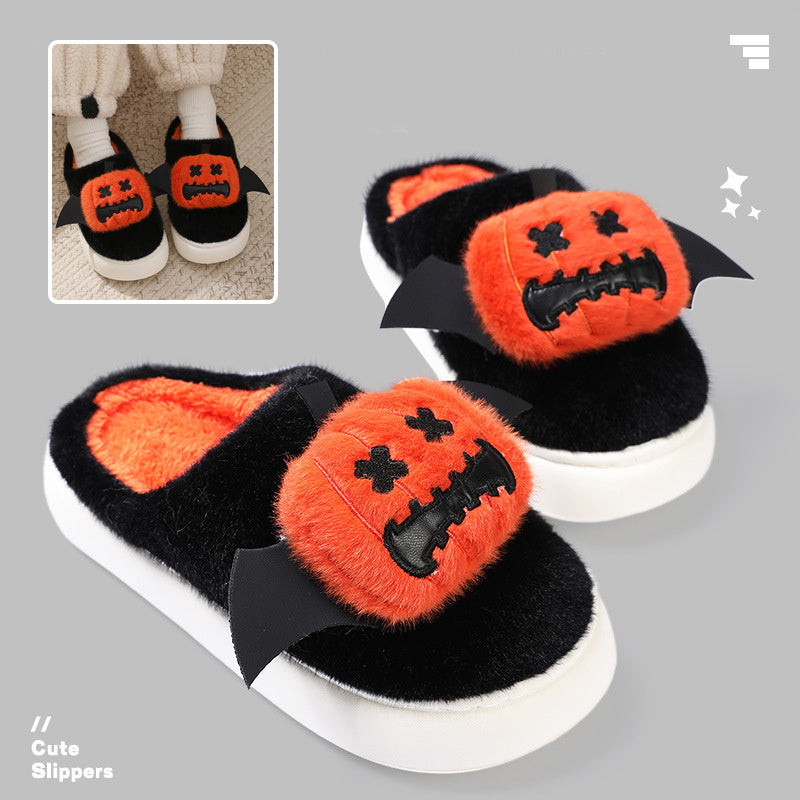 Halloween Cartoon Funny Pumpkin Slippers - Bellarte Enchanté Halloween Cartoon Funny Pumpkin Slippers